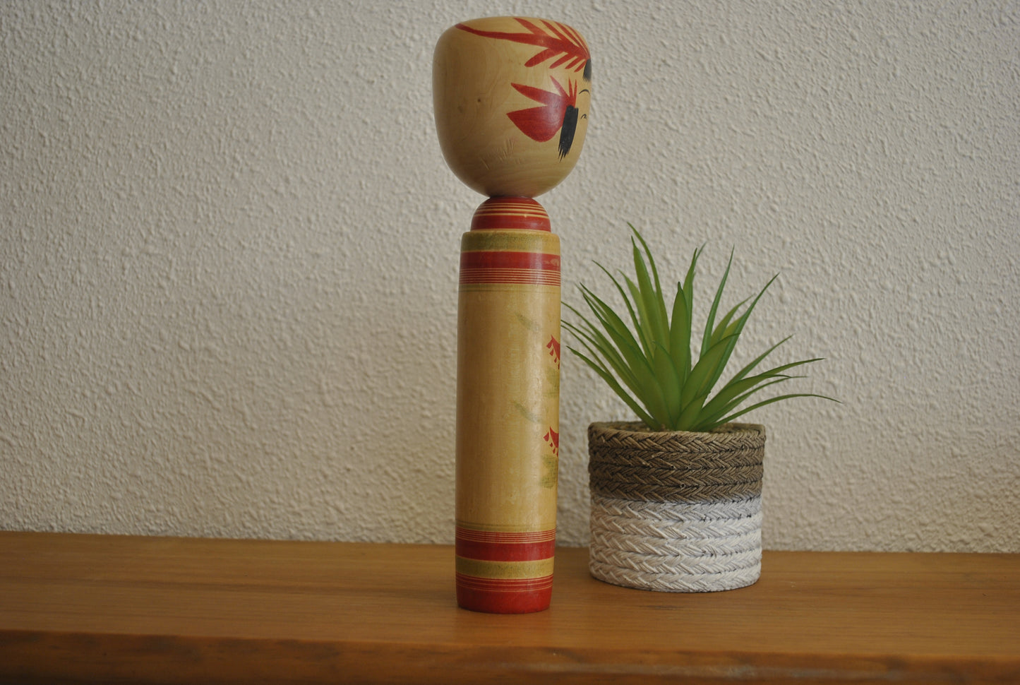 Vintage traditional Yamagata kokeshi made by Kano Yasushi (1921-2010)