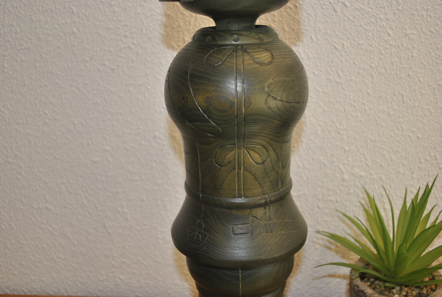 Large Exclusive vintage Samurai kokeshi made by Sansaku Sekiguchi (1925-2018) 41cm!