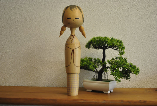 Vintage Sosaku Kokeshi made by Eiko Shibata (1924-)