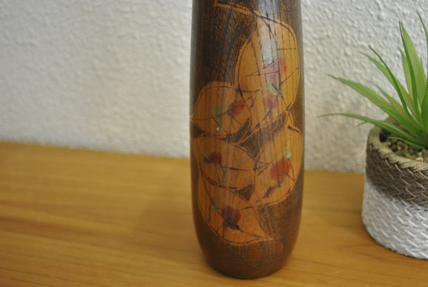 Exclusive Vintage Sosaku kokeshi made by Kato Masami (1925-)