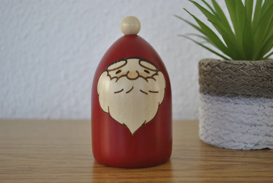 NEW Sosaku Kokeshi Santa Claus made by Usaburo Small - With original box.