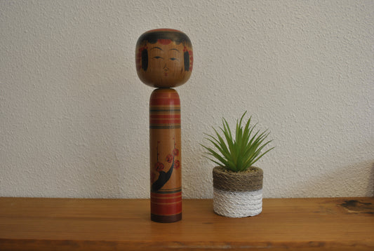 Vintage Traditional Yajiro Kokeshi made by Seishi Takahashi (1911-1978)