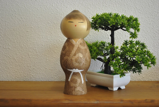 Vintage Mushin Kokeshi made by Watanabe Masao (1917-2007)