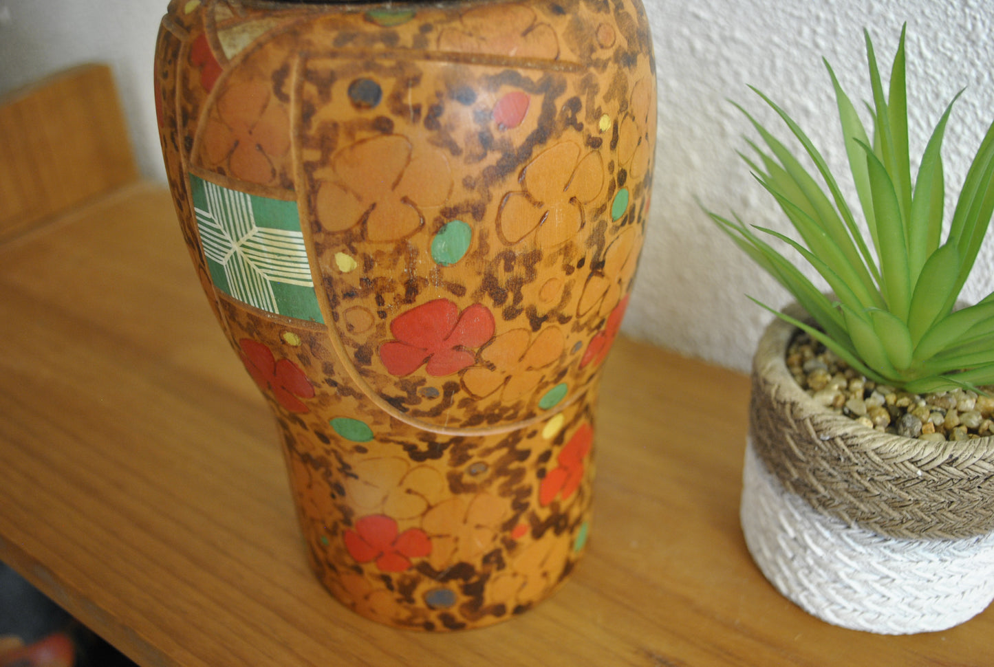 Exclusive vintage Sosaku kokeshi made by Toa Sekiguchi (1942-)