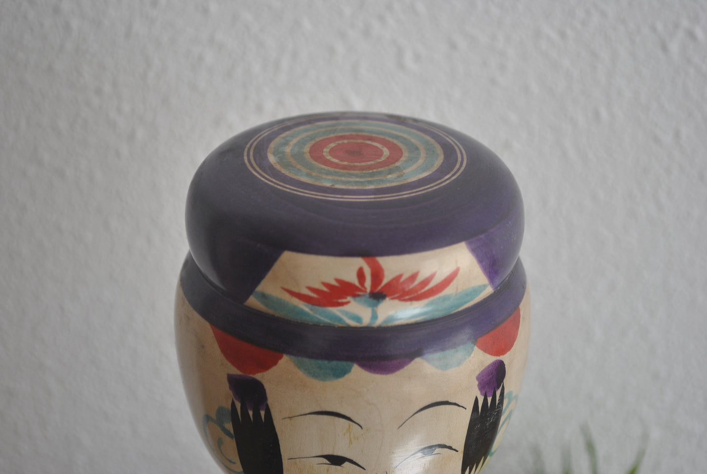 Vintage Yajirou Kokeshi by Keimi Niyama (1925-2003) with Mage Hairstyle