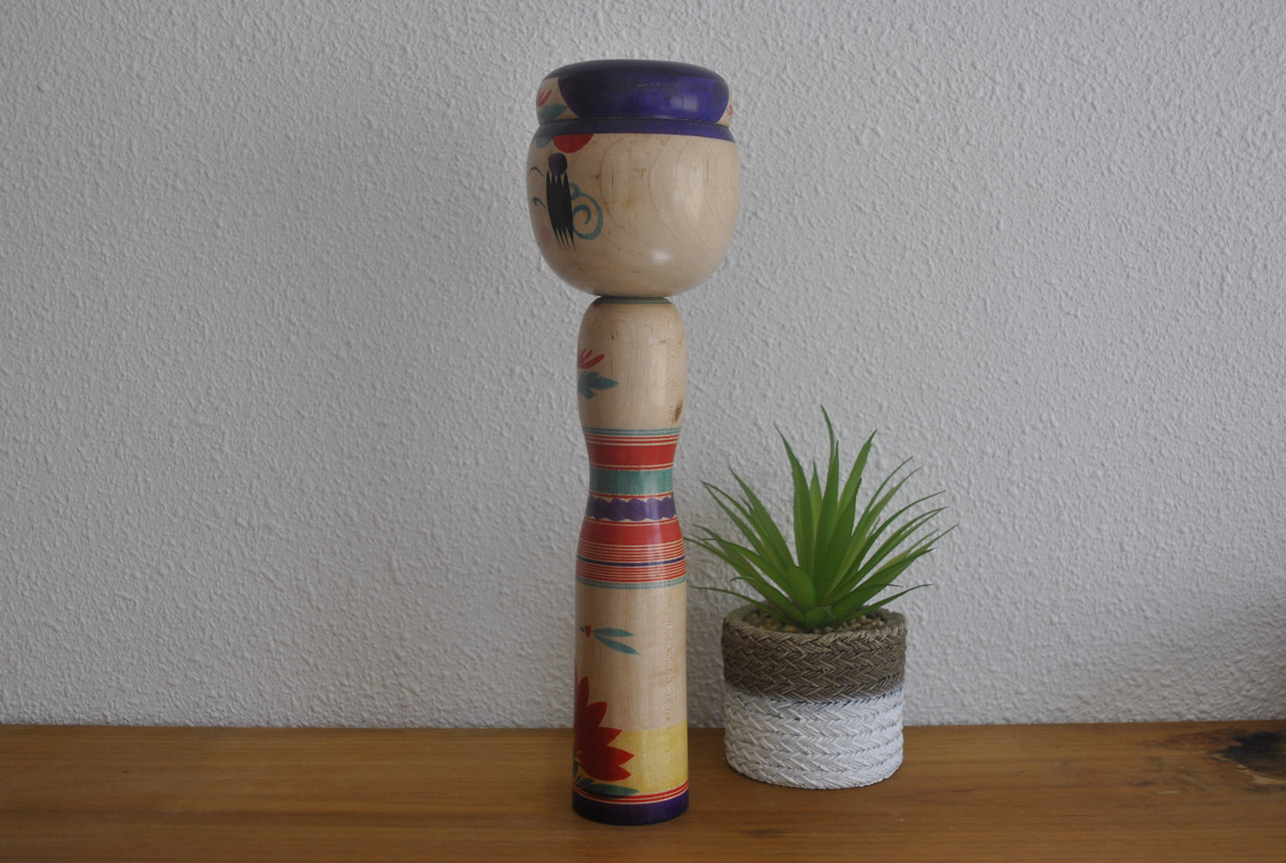 Vintage Yajirou Kokeshi by Keimi Niyama (1925-2003) with Mage Hairstyle