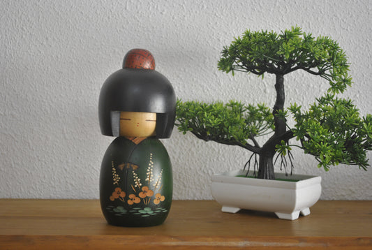 Vintage Gumma Kokeshi by Masae Fujikawa (1942-2015)