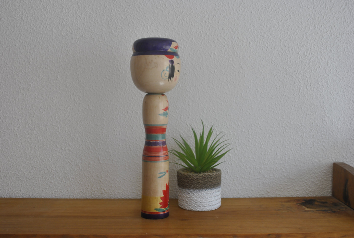 Vintage Yajirou Kokeshi by Keimi Niyama (1925-2003) with Mage Hairstyle