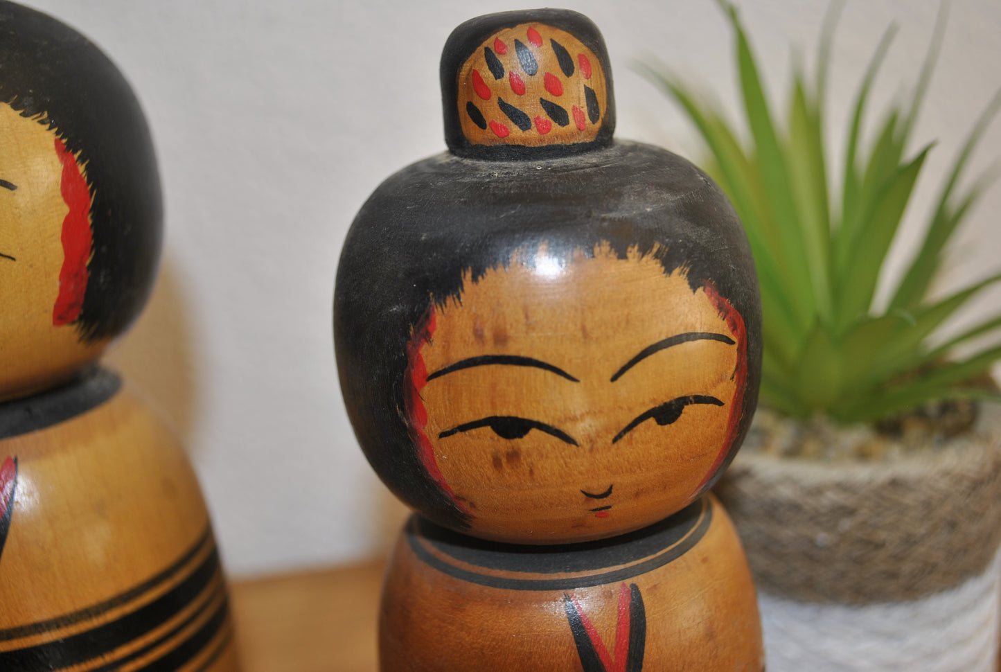 Set of vintage traditional kokeshi