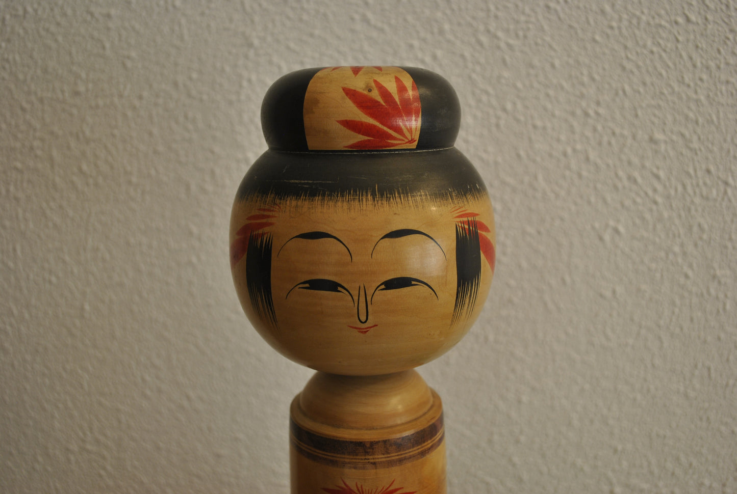 Large Vintage traditional Togatta kokeshi made by Sato Shigekazu (1936-)