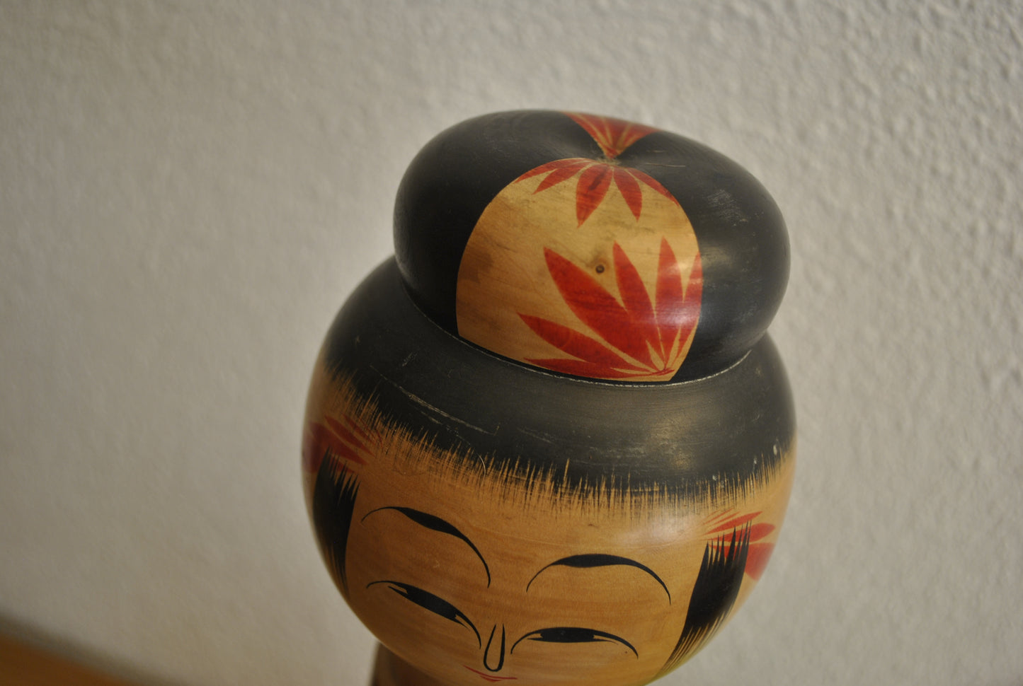 Large Vintage traditional Togatta kokeshi made by Sato Shigekazu (1936-)